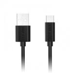 Choetech Cablu-USB-2.0-USB-A-tata-USB-C-tata, -1m, -negru, -AC0002-Choetech (CABLE-USB/USBC-AC0002/1-CHO)