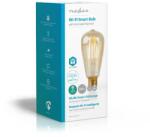 Nedis Bec WiFi Smart LED cu filament Nedis, E27, ST64, 5W, 500 lm (WIFILF10GDST64)