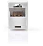Nedis Adaptor retea Cat5 RJ45 mama - RJ45 mama, alb, Nedis (CCGB89005WT)