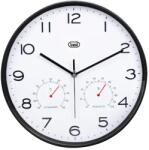 Trevi Ceas de perete cu quartz OM 3510 T, 30cm, cu termometru si higrometru, negru, Trevi (CLOCK-WALL-OM3510TBK-TRV)
