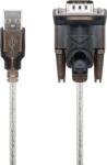 Goobay Adaptor USB-serial, 1, 5 m, transparent 1 Mbit/s, USB 2.0, USB-A > RS-232 cu 9 pini Goobay (CABLE-CONV-RS232/USB-1.5)