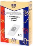 K&M Sac aspirator Electrolux-Philips Universal (S-Bag), hartie, 5X saci, K&M (DUSTBAG-EP-PAP-K&M)