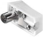 Goobay Mufa coax mama, plastic, cu surub, 90° (CX-SOCKET-GBAY)