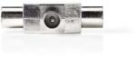 Nedis Spliter coaxial tata - 2x coaxial mama metalic Nedis (CSGP40951ME)
