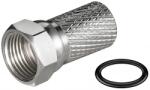 GOOBAY Conector F cu lungimea de 20mm pt cabluri cu diamentru de 7mm si garnitura de cauciuc (FC-7.0F20GS-GBAY)