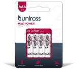 Uniross Baterie alcalina Uniross Max Power R3 (AAA), 4 buc/blister (BAT-R3/ALKMP-BL4-UNR) Baterii de unica folosinta