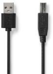 Nedis Cablu-imprimanta-USB-2.0-USB-A-tata-USB-B-tata, -2m, -negru, -Nedis (CCGL60101BK20)