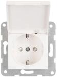 Schrack Insert priza cu protectie, cu capac, Schrack Visio S 50 EV101205-- incastrat, alb, conexiune elastica (ELSO-EV101205-SHK)