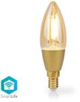 Nedis Bec LED Smart WiFi cu filament Nedis, E14, 4.9W, 470 lm, 1800K-3000K (WIFILRF10C37)