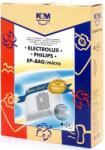 K&M Sac aspirator Electrolux-Philips Universal (S-Bag), sintetic, 4x saci, K&M (DUSTBAG-EP-SYN-K&M)