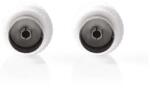 NEDIS Mufa coaxial mama - 2 bucati, alb Nedis (CSGP40923WT)