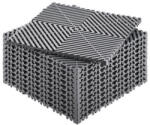 VEVOR Vízelvezető padlólap 12 db szürke garázspadló 31x31 cm moduláris PP padlóburkolat összepattintható kivitel
