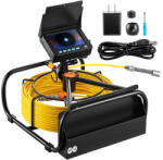 VEVOR Ipari csőkamera 30 m, ⌀17mm, 4, 3" LCD kijelző, 6 LED, 16 GB memóriakártya
