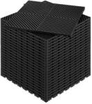 VEVOR Vízelvezető padlólap 24 db extra vastag 17, 6 mm padlóburkolat 415x415 mm moduláris garázspadló