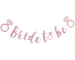  Bride To Be pink papír felirat 3 m (MLG134612)