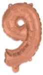  Rose Gold 9-es szám fólia lufi 95 cm (PNN92485) - decorit