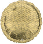  Gold, Arany flitter mintás fólia lufi 43 cm (DPA4219901) - decorit