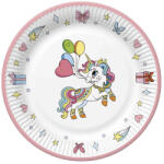  Unikornis Colourful papírtányér 8 db-os 22, 7 cm (PKK758538) - decorit