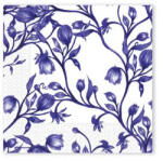  Virágos Blue Porcelain szalvéta 20 db-os 33x33 cm (PNN96563) - decorit