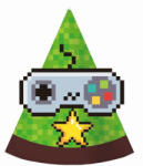  Játék Game On party kalap, csákó 6 db-os (MLG140187)