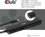 Club 3D CLUB3D CSV-1592 dokkoló állomás és port replikátor Dokkolás USB 3.2 Gen 1 (3.1 Gen 1) Type-C Fekete (CSV-1592)