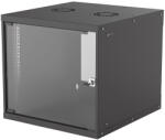Intellienet INTELLINET fali rack, 19", 9U, 560x540x487, IP20-védelem, Fekete (714808)
