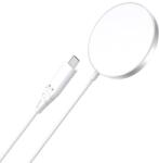 Choetech 15W MagSafe vezeték nélküli mágneses töltő iPhone 12/13/14 fehér