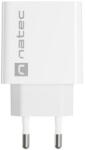 NATEC Töltő, Natec, USB-C, 20W, fehér, univerzális (ACT-LADNATSIC0007)