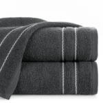  Emina pamut törölköző díszcsíkkal Grafit 50x90 cm (427974)