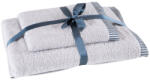  2db-os törölköző szett csíkos szegéllyel Ezüst (425160)