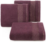  Nessy pamut törölköző vastag fényes csíkkal Bordó 70x140 cm (453207)