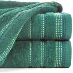  Pola csíkos törölköző Palackzöld 30x50 cm (382528)