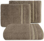  Koral pamut törölköző jacquard csíkos szegéllyel Barna 30x50 cm (424240)