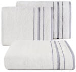  Koral pamut törölköző jacquard csíkos szegéllyel Fehér 50x90 cm (424230)