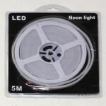 Ledszaki 5méter Kültéri Neon hatású hajlítható led fénykábel, fénycsík hidegfehér színben 12V (SA938)