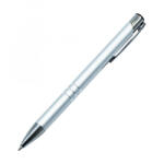  Golyóstoll nyomógombos fém ezüst test, Channel, írásszín kék (AP809488-21) (AP809488-21)