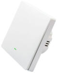 SmartWise B61 UNI Wi-Fi + eWeLink-Remote, univerzális bekötésű, 1 áramkörös, fizikai nyomógombos okos villanykapcsoló, fehér