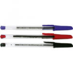 Fokus Golyóstoll eldobható, átlátszó testű, , írásszín kék (A-03250) (A-03250)