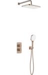 Armatura Malaga Rose Gold set de duș ascuns cu termostat cu duș de ploaie cupru periat 5759-501-34 (575950134)