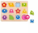 Tooky Toy Tooky Toy: Puzzle din lemn, 12 piese - Forme (TY853) Puzzle