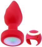 Passion labs Вибиращ силиконов Butt Plug с LED светлини "SILIPA" 10 см