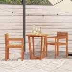 vidaXL 2 db tömör akácfa kerti szék 50 x 53 x 80 cm (4108138)