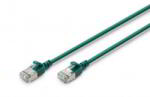 ASSMANN F/FTP CAT 6A RJ45 Patch Kábel 1, 00 m - Zöld