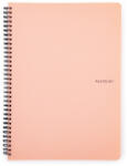 KARTON P+P Pastelini Apricot A5 60 lapos vonalas spirálfüzet (8-800) - haztartasibolt