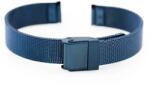  Tengerészkék 12 mm PVD acél mesh óraszíj állítható csattal (11472)