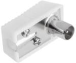 Lechpol Cabeltech 90°-os TV antennadugó (koaxiális, férfi) (73574)