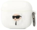  Apple Airpods 3 Case Karl Lagerfeld Szilikon Karl Head 3D White (KLA3RUNIKH)