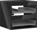 Mexen Box-A corp dulap pentru lavoar 50 cm, 2 sertare, negru lucios - 91AX0-0500-470-2-70 (91AX0-0500-470-2-70)