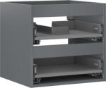 Mexen Box-A corp dulap pentru chiuvetă 50 cm, 2 sertare, grafit mat - 91AX0-0500-470-2-66 (91AX0-0500-470-2-66)