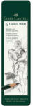 Faber-Castell Faber-Castell: Castell 9000 Grafitceruza 6db-os szett fém dobozban (119063)